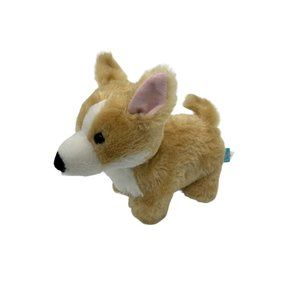 Manhattan Toy Company Tan & White Corgi Dog 2019‎ Plush Bean Bag 8" Realistic